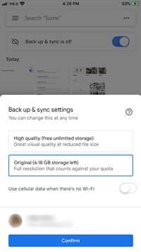 How to turn off google photo backup notification